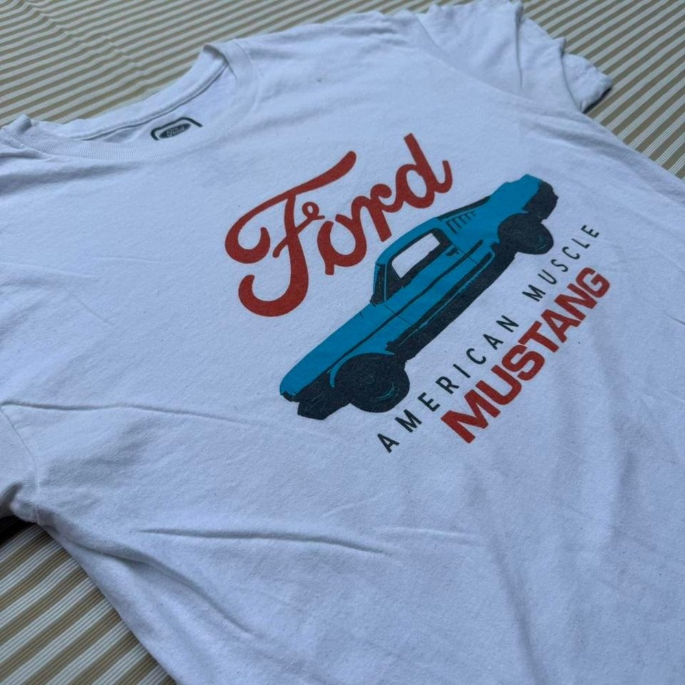 Ford‎ Mustang American Muscle Graphic Tee Tshirt Car Automotive Mens Size Large